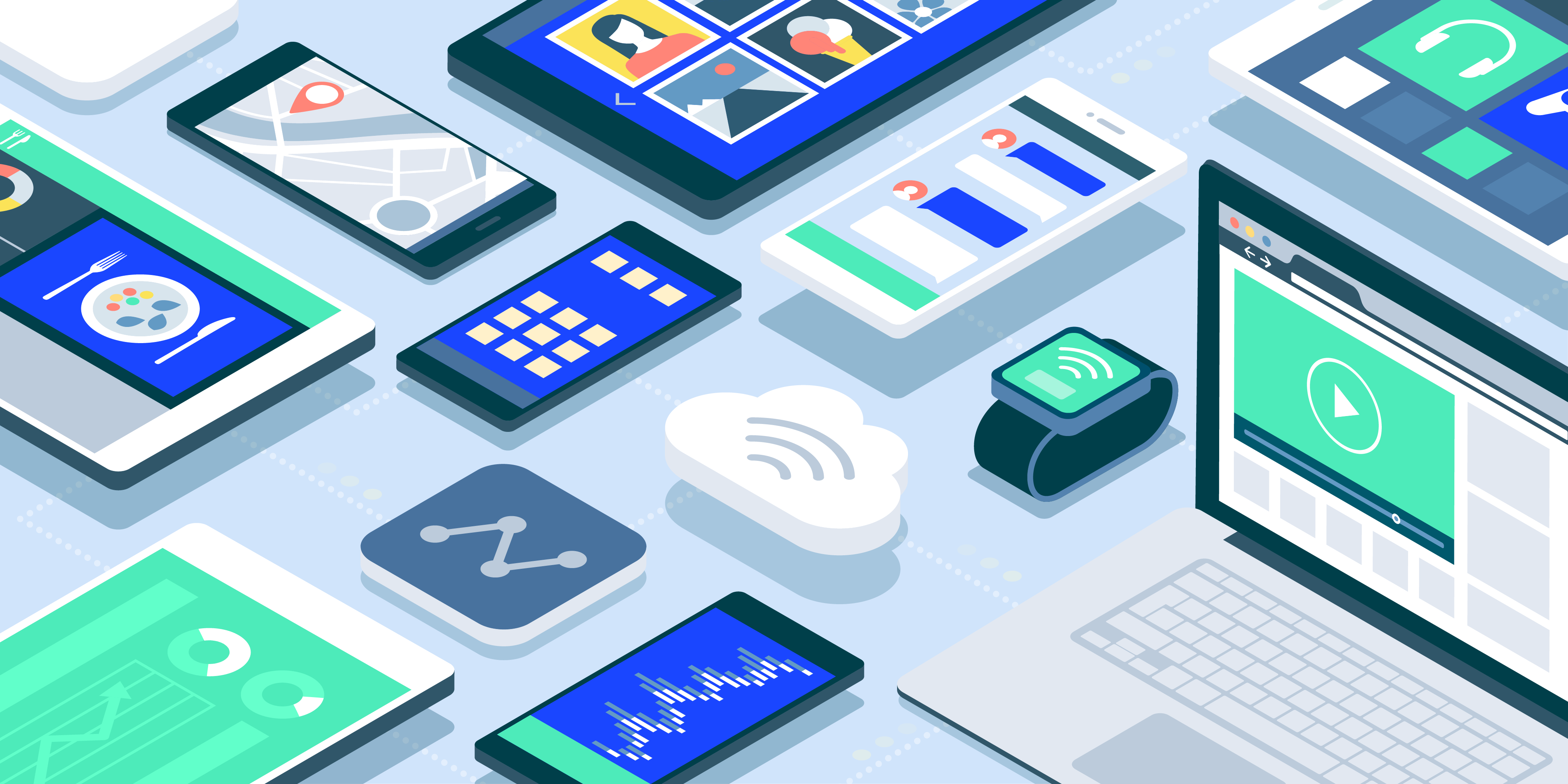 App interface shown on phone and tablet