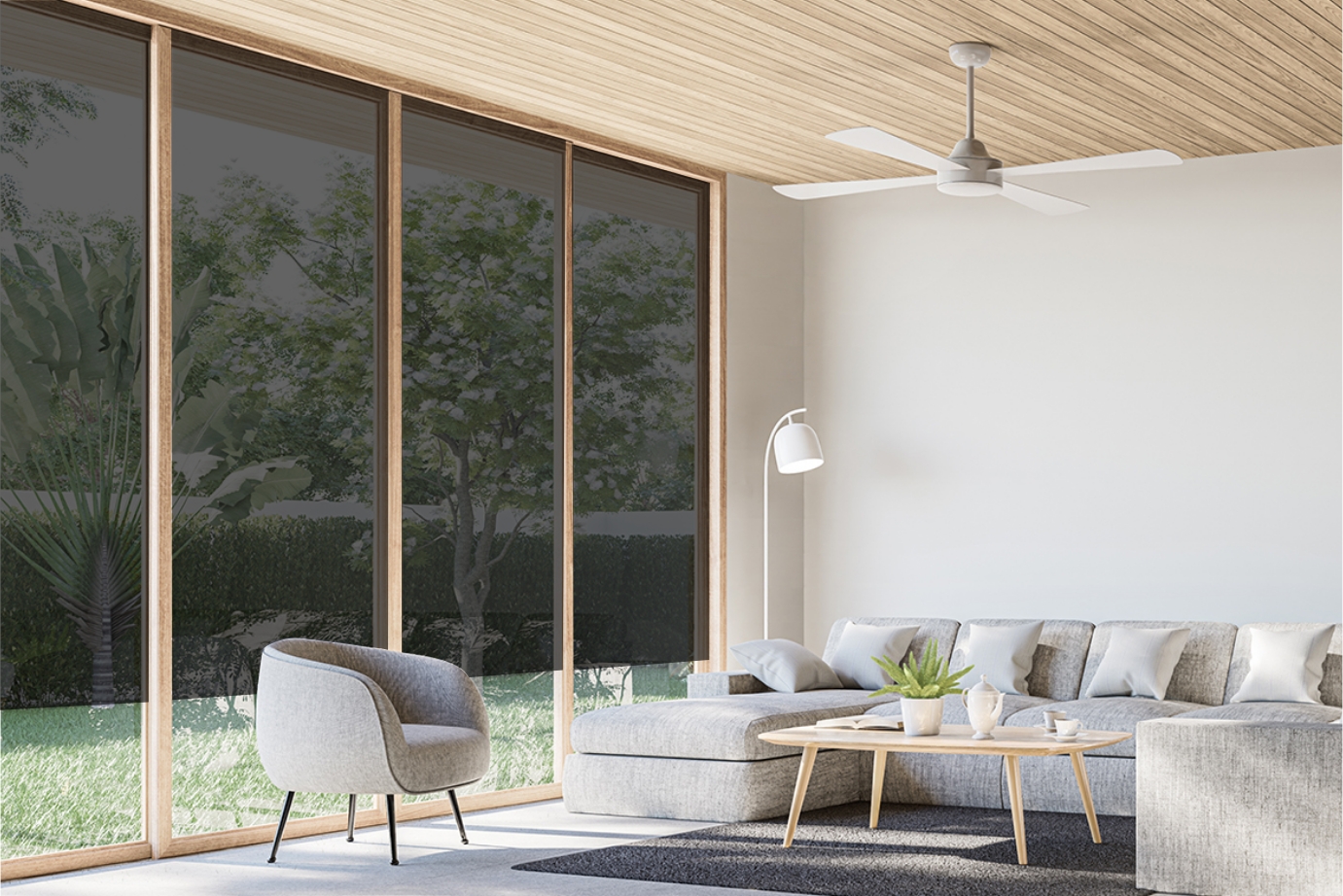 Automated window blinds in a home